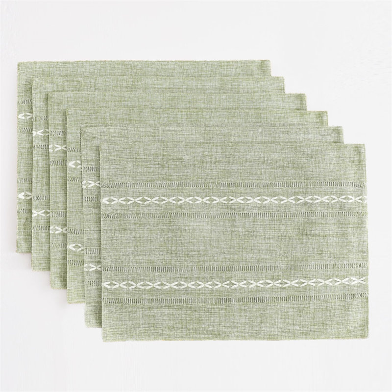 Pinjarra Linen Placemats Washable Fabric Table Placemats