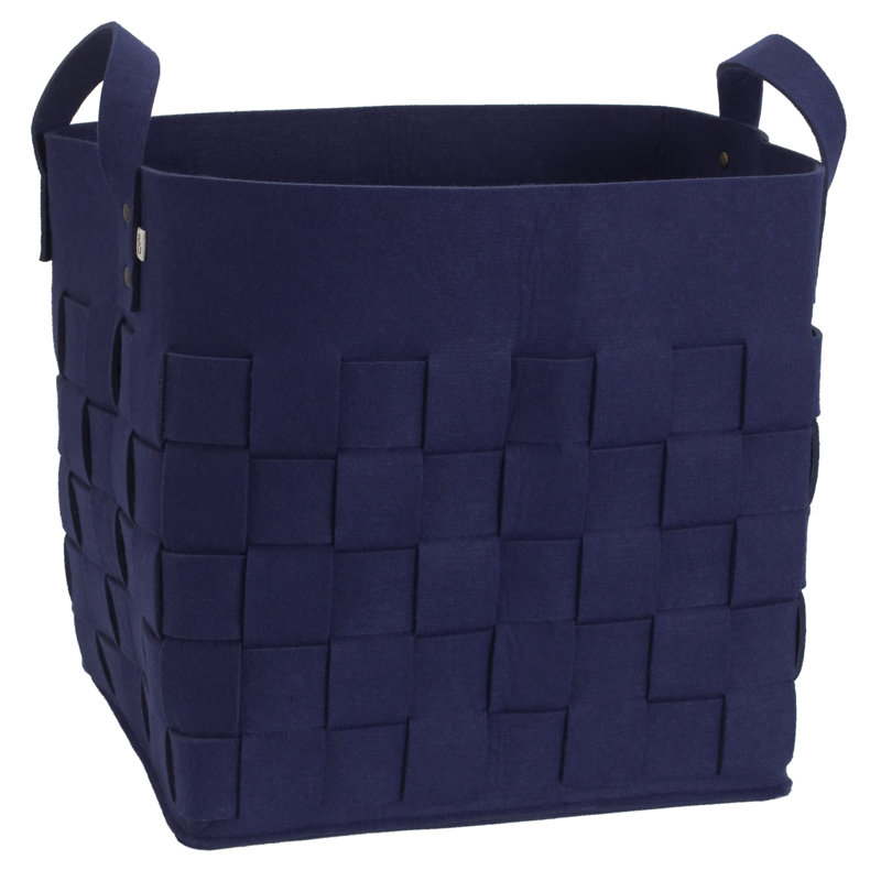 Panier en tissu doodle dog, Bleu marine