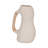 Vase Pottery and Ecomix with Woven Cane Wrapped Handle and Sculptural Textured Form in Boho Style-89110008