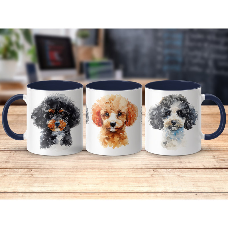 Ceramic Coffee Mug, 3, Navy