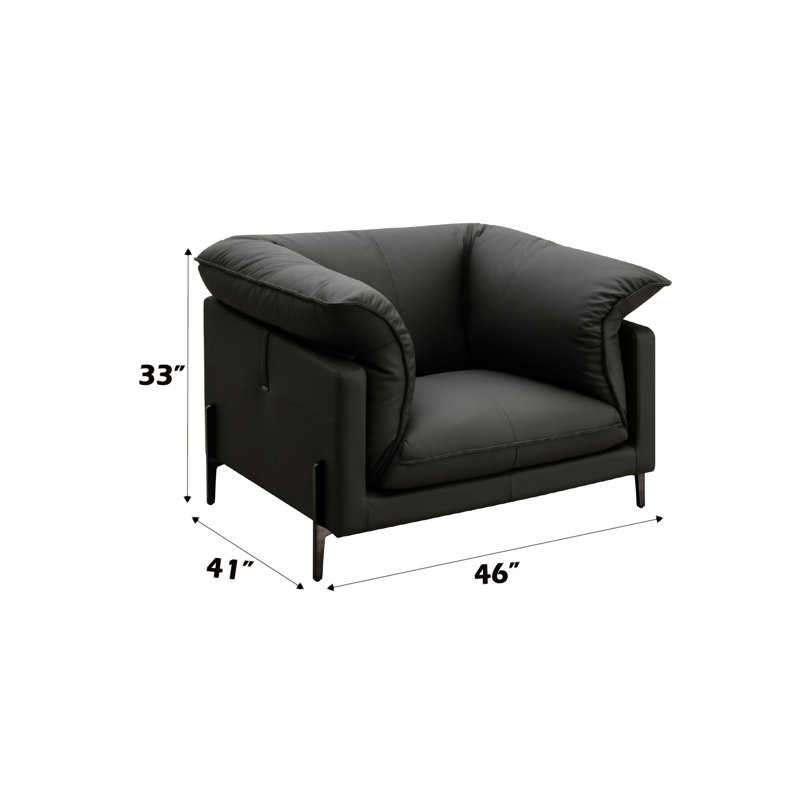 Chaise en cuir Tadi