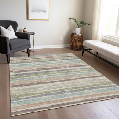 Tapis intérieur / extérieur beige Sylira 