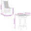 Solid Wood Patio Dining Set Table,