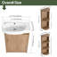 Meuble-lavabo simple autoportant de 23 po avec plateau en céramique et support de rangement flottant-357252687
