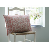 Waikoloa Embroidered Cotton Lumbar Pillow Cover & Insert