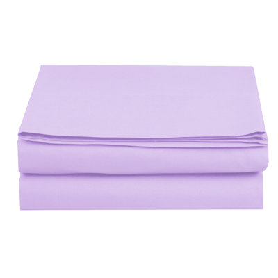 Soft Breathable Microfiber Percale Flat Sheet