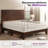 Bilal Queen Size Solid Wood Platform Bed Frame with 47.2'' Headboard,Walnut-1111246593-1111246595