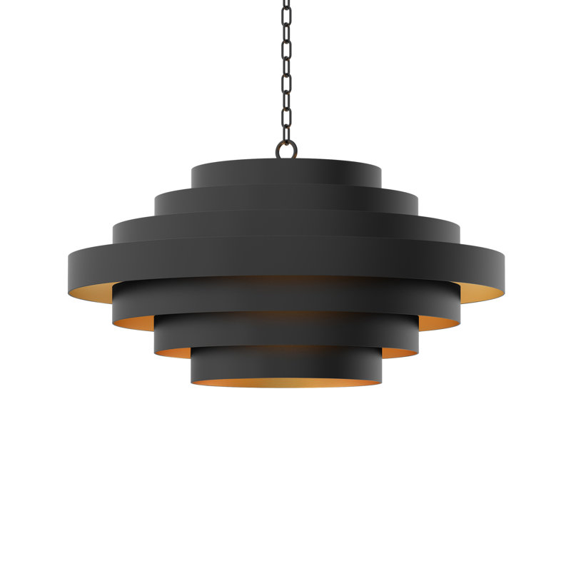 5 - Light LED Chandelier, 15.7" H x 28" W x 28" D