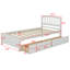 Lit plateforme simple avec rangement Terion