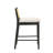 Tobias Coastal Modern Wood Counter Height Kitchen Bar Stool In Black Finish With White Boucle Fabric Upholstered Seat - Set Of 4-1583347393-1583347407-1583347406