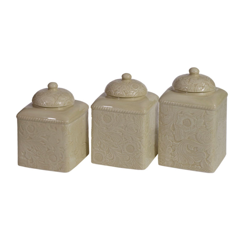 Ensemble de 3 pots Savannah, Taupe