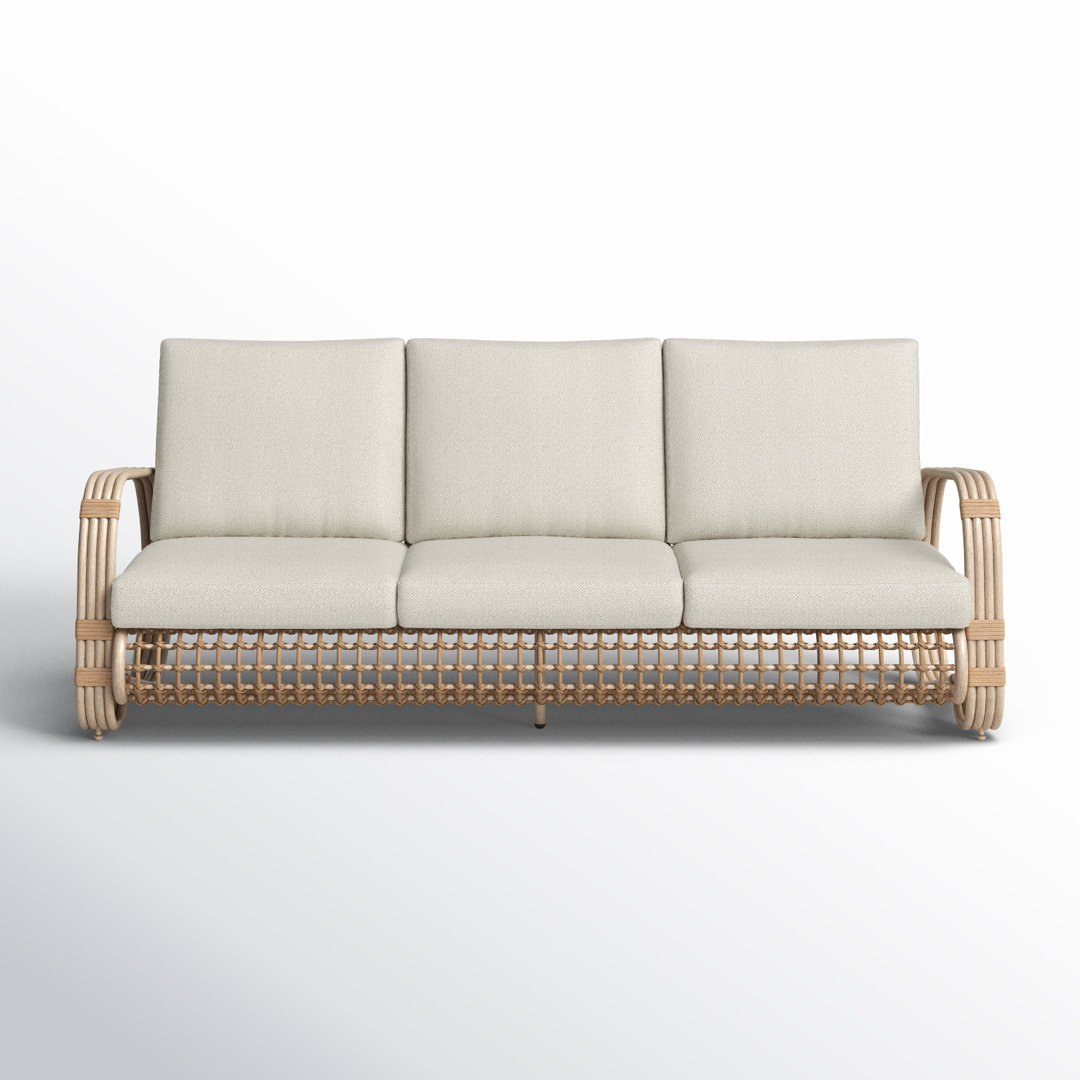 Pietra 78" Wide Outdoor Patio Sofa with Cushions Joss & Main