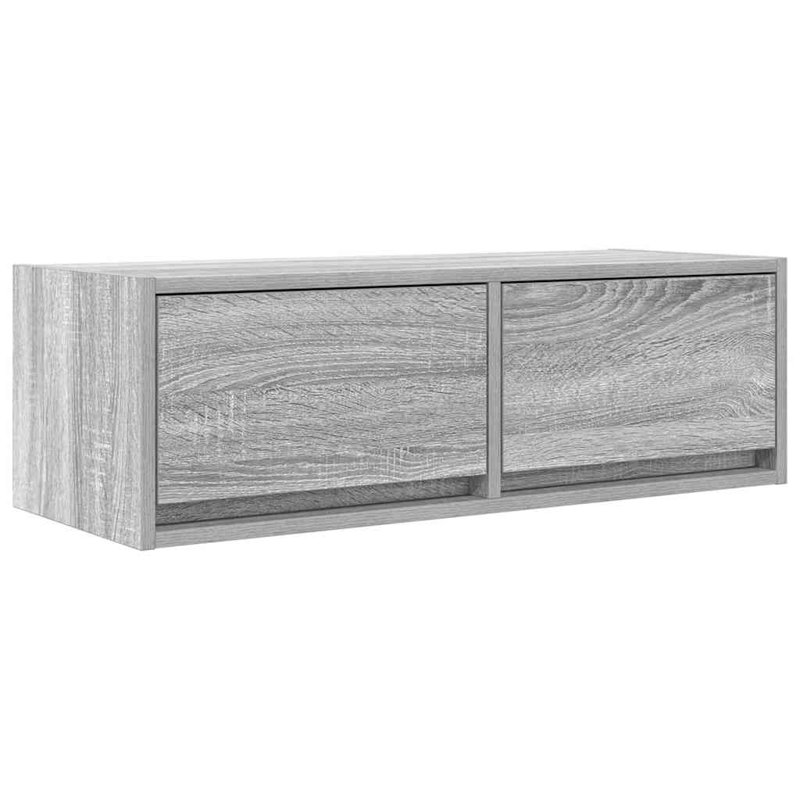 TV Cabinet 31x25.5 Cm Engineered Wood, Grey Sonoma, 80 cm