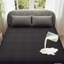 Protège-matelas 100% imperméable, couvre-matelas grand format noir, convient aux matelas de 6 à 20 po à poche profonde, rafraîchissant, draps-housses respirants, couvre-lit doux, silencieux, lavable à la machine-124303554-124303558