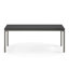 eFloat Quattro, 23 in. D x 58 in. W Sit-Stand Desk with Carbon Black Base, Carbon Black Painted Wood Top, and Black Salzburg Leather Cable Manager-389062217-389062320