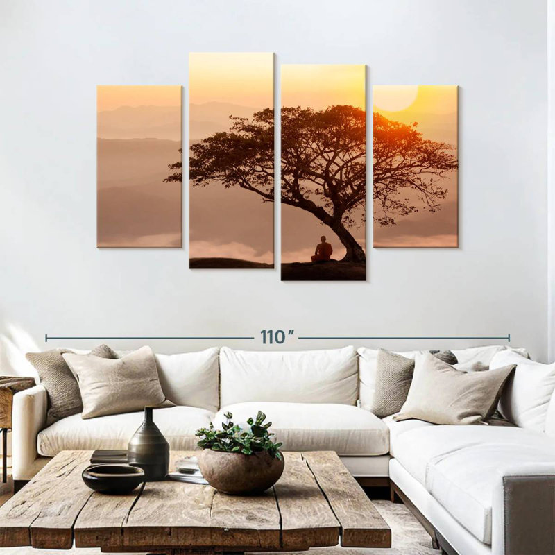 Adella Monk Under A Tree, 54" H x 84" W