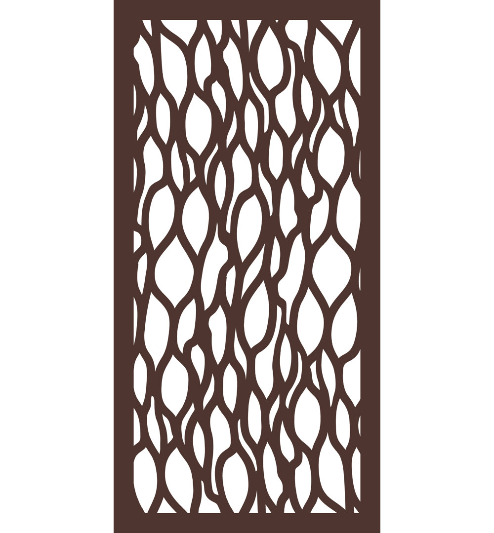 48'' H x 24'' W Brown Composite Fence Panels OUTDECO