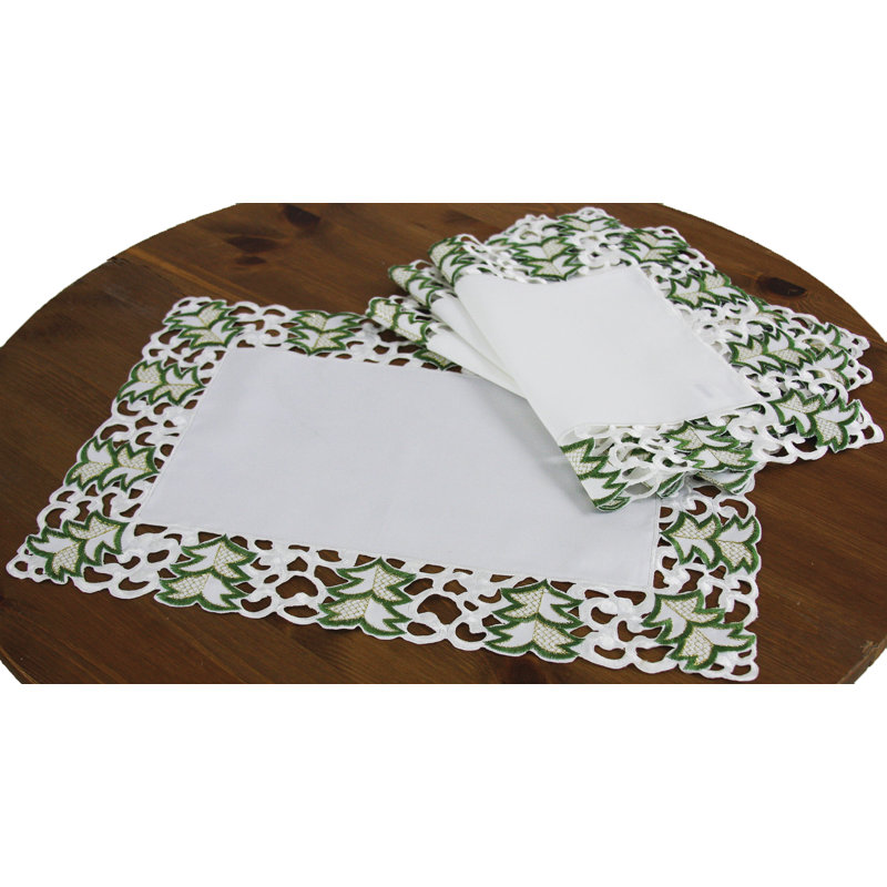 Récapitulatif de 18" nappe brodés Salley