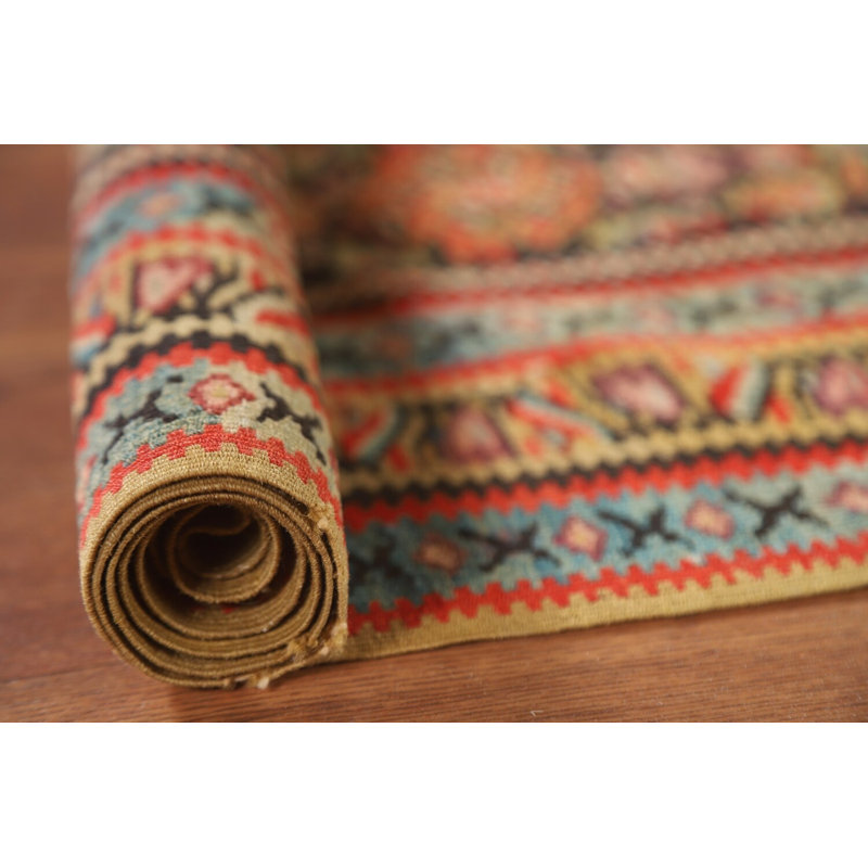Pre-1900 Vegetable Dye Traditional Rug 4x5