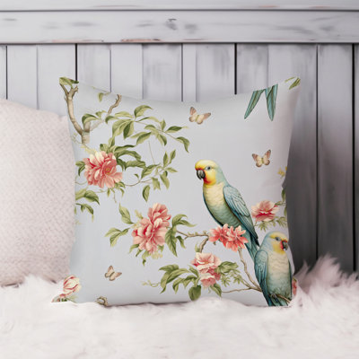 Animals Chinoiserie Patterns - II Asian Throw Pillow Cover
