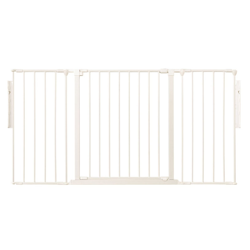Spyros 70cm H Metal Folding Room Divider, White, 70cm H x 148cm W x 1.5cm D