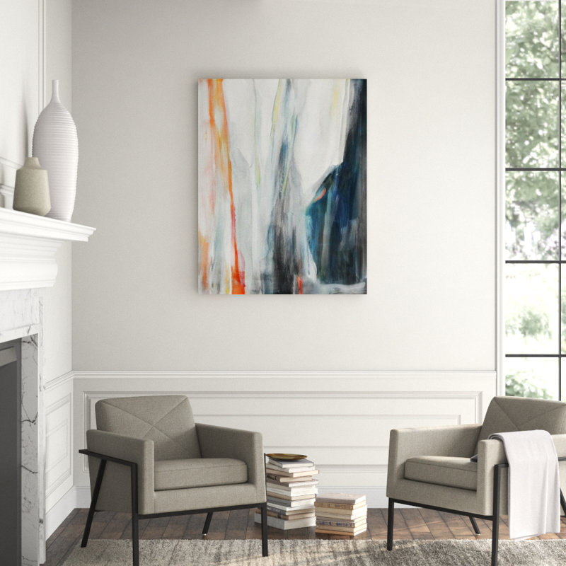 Color Streams I Painting by Elena Carlie, 51" H x 40" W, Glass Coat