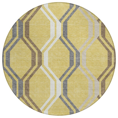 Machine Washable Indoor/Outdoor Chantille ACN2326 Mid-Century Modern Rug