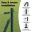 Vidaxl Hexagon Fence Steel-114622075-114622086