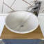 Marrs 485 mm Freestanding Cloakroom Vanity with Vessel Stone Basin-1365825849
