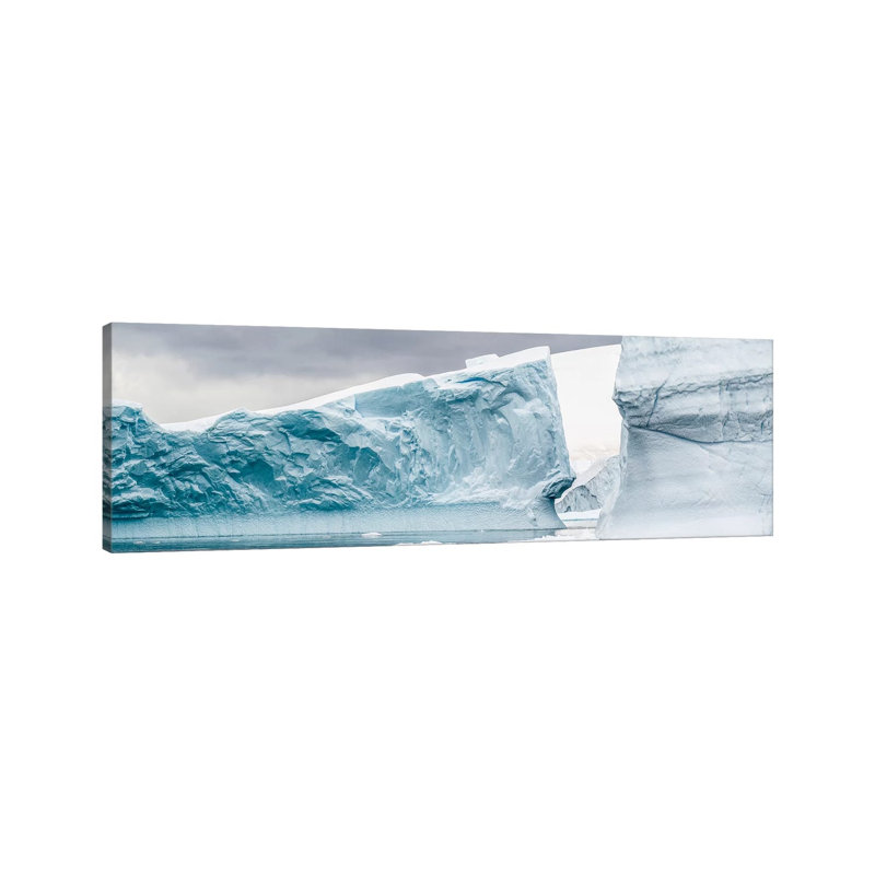 Glacier In The Southern Ocean, Antarctic Peninsula, Antarctica - Wrapped Canvas Panoramic Print