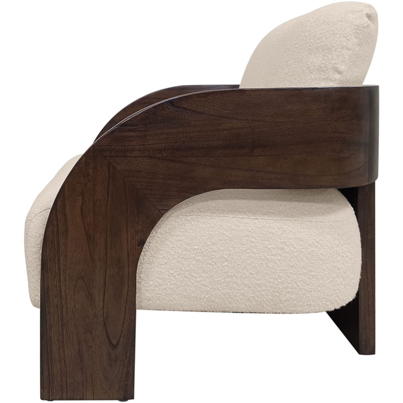 Maravi Lounge Chair, Sesam Polyester Blend