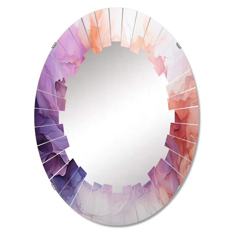 Bateson - Miroir mural moderne ovale, 36 po x 24 po