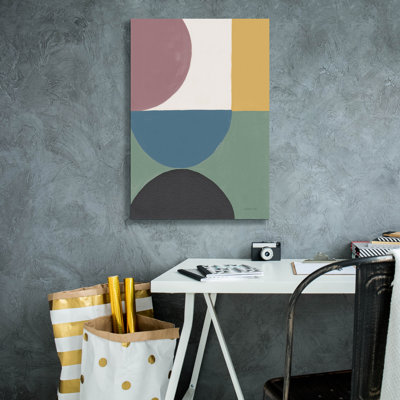 «Colorful Retro Abstract 5» par Danhui Nai, art mural sur toile