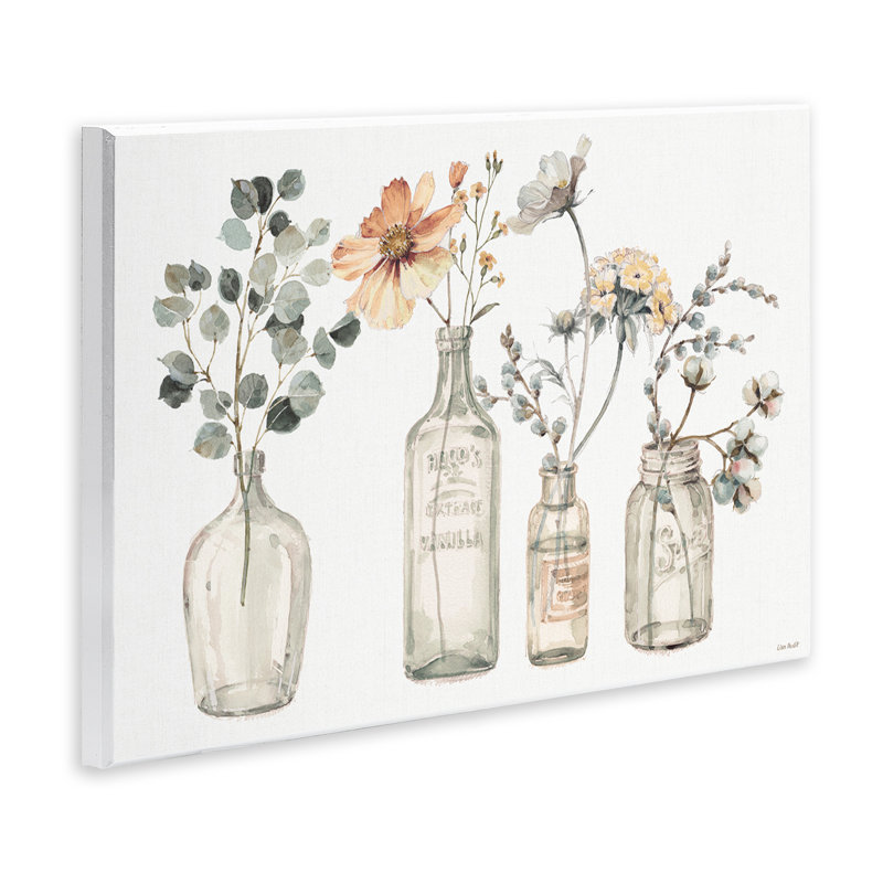 «Antique Floral Bouquets Flowers» par Lisa Audit - impression d'art graphique, H 13 po x l 19 po