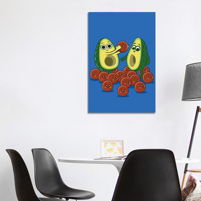 Avocado Family by Alberto Perez - Wrapped Canvas Print