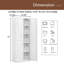 Armoire de rangement en métal avec 2 portes réglables pour garde-manger en métal-487618491