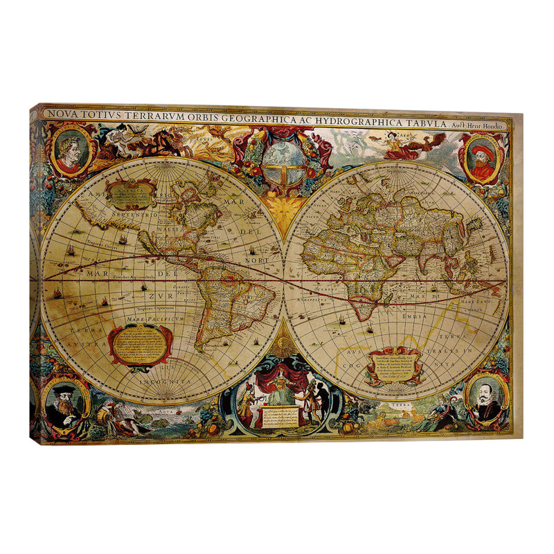 Victorian Geographical - Wrapped Canvas Print, 101.6 cm H x 66.04 cm W x 1.91 cm D