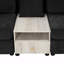 Canapé modulaire rembourré avec accoudoirs de rangement et console centrale pour salon, 132,5 po Modern-1913663779