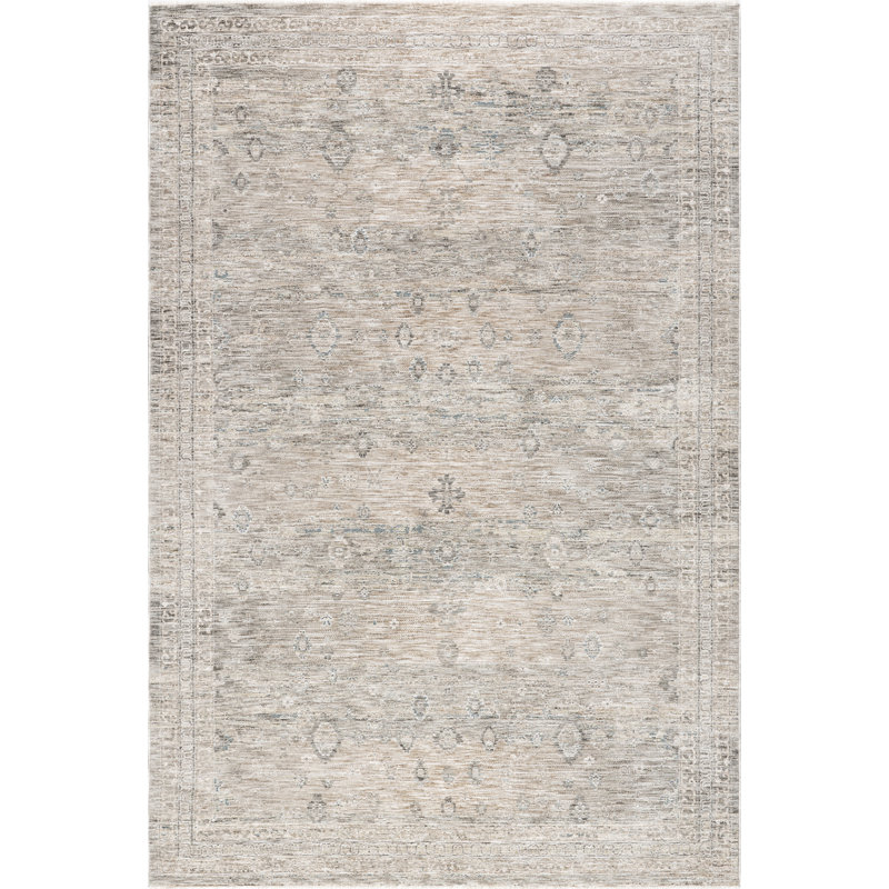 Medallion Area Rug for Living Room Bedroom Dining Room Kitchen, Beige/Light Grey, Runner 2'8" x 8'