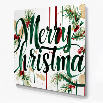 Art de Noël typographique de Noël, art mural en métal blanc