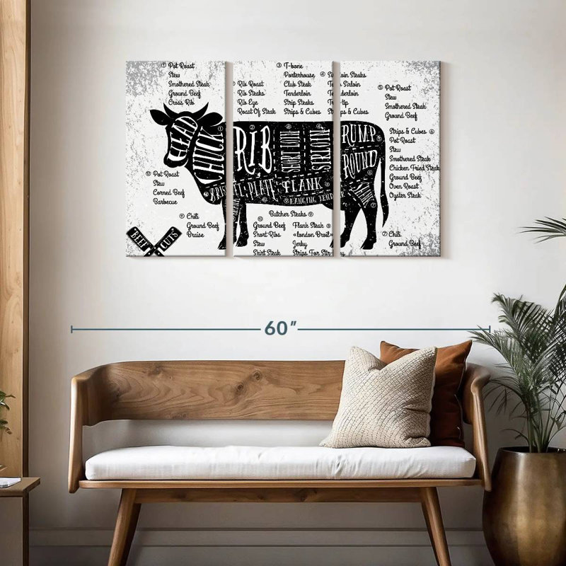 Senne Cuts Of Beef, 28" H x 45" W