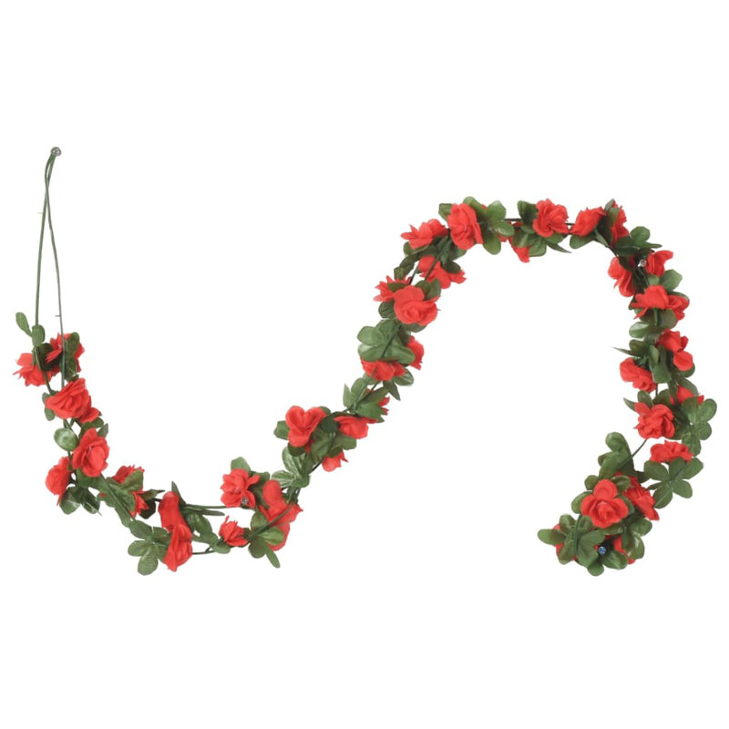250cm Faux Garland, 250cm H, Red/Green/Pink