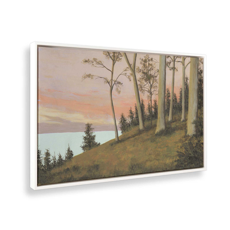 Impression sur toile, "Télécommande Lakeshore I" par Michael Willett, H 36 po x l 48 po, Blanc