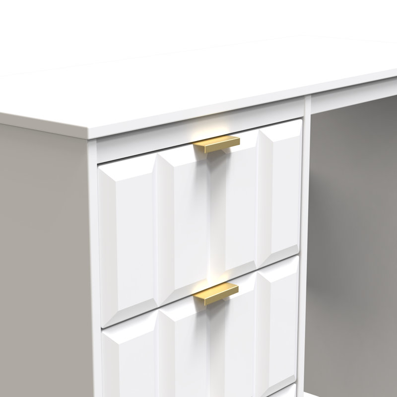 Besian 3 Drawer Vanity (Ready Assembled), White Matt