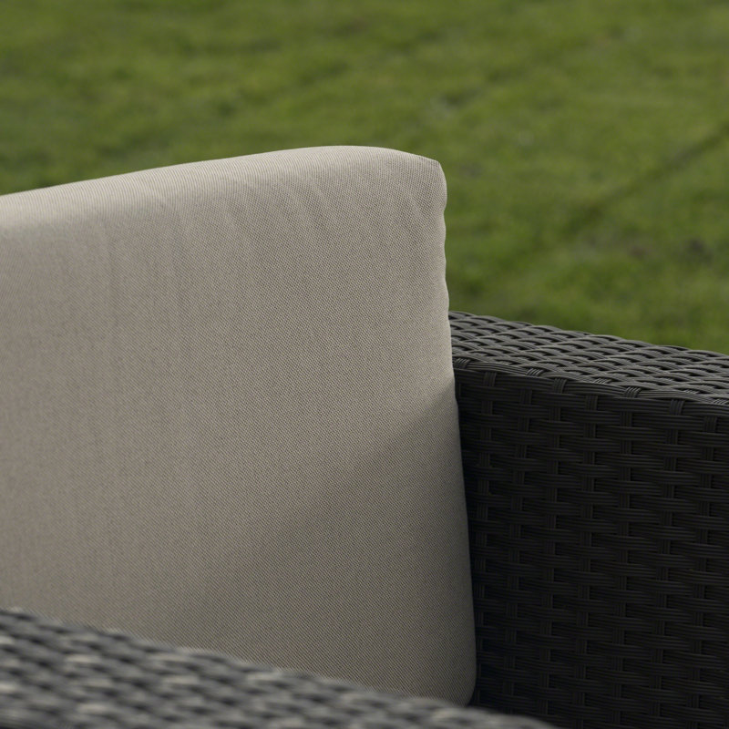 Cirillo 4 - Person Patio Conversation Set with Cushions, Dark Brown