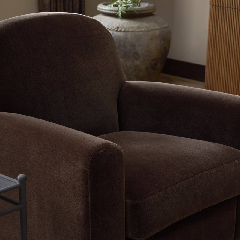 Draper Upholstered Chair, Monte Chocolate