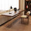 Brun clair + bureaux rectangulaires en bois massif transparent + acrylique-107362652