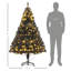 Arbre de Noël de 6 pi de hauteur avec branches, 250 lumières DEL et 1000 pointes, pour un décor festif, arbre de Noël-422048232