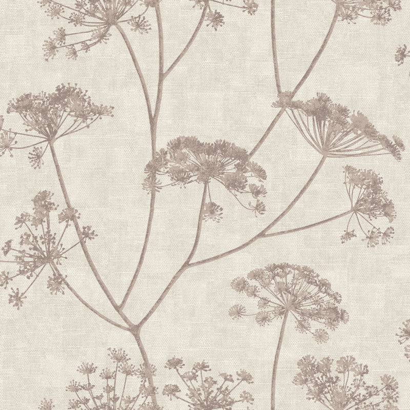 Mirella Floral Wallpaper, Grey