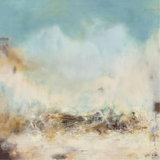 Light Blue Fire Print by Samuel Kane